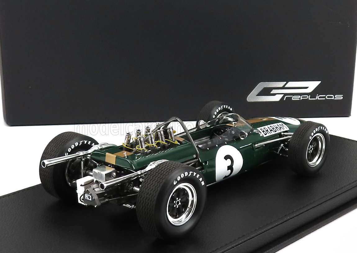 BRABHAM | F1  BT19 N 3 WINNER GERMANY GP JACK BRABHAM 1966 WORLD CHAMPION - CON VETRINA - WITH SHOWCASE
