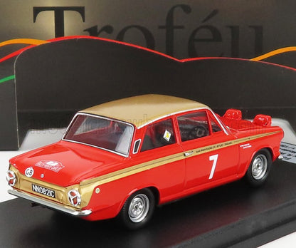 FORD ENGLAND - LOTUS CORTINA N 7 RALLY MONTECARLO 1966 P.R.PROCTER - D.MABBS - RED GOLD