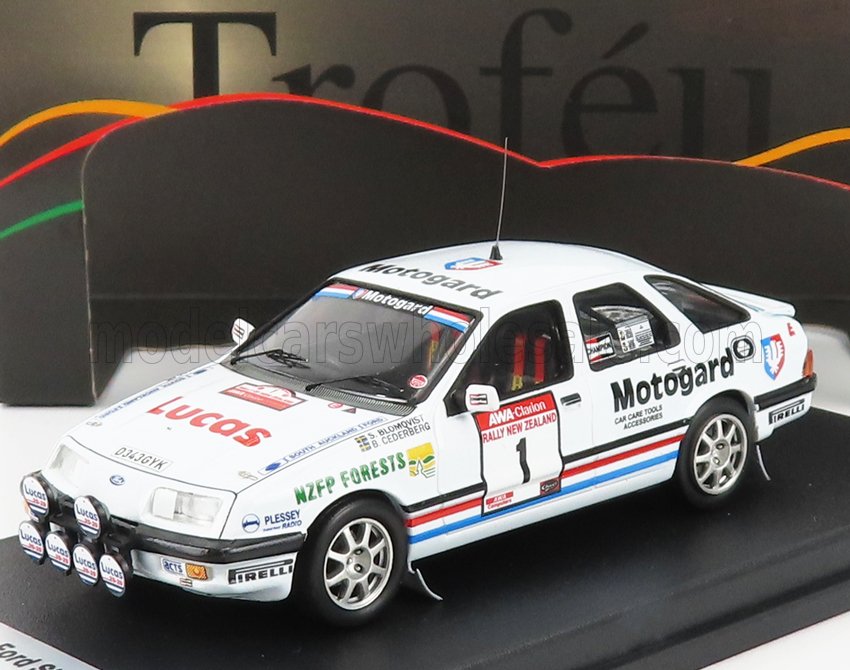 FORD INGHILTERRA | SIERRA XR 4x4 (versione notturna) N 1 RALLY NUOVA ZELANDA 1987 S.BLOMQVIST - B.CEDERBERG