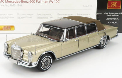 MERCEDES BENZ - CLASSE S 600 PULLMAN (W100) LANDAULET SEMICONVERTIBILE CON CAPOTTA IN TESSUTO 1972 - ORO METALLIZZATO
