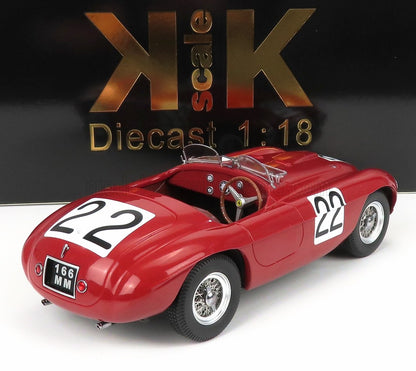 Red 1:18 scale diecast vintage racing car model with number 22, available on Vroomi platform