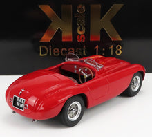 Red 1:18 scale diecast vintage sports car model displayed with SK scale branding, available on Vroomi