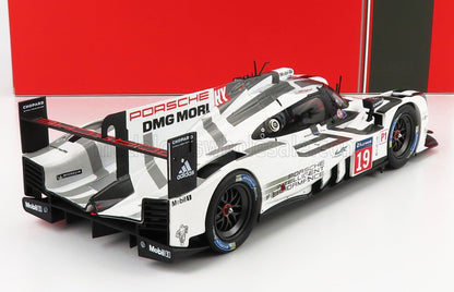 PORSCHE - 919 HYBRID 2.0L TURBO V4 TEAM PORSCHE N 19 WINNER 24h LE MANS 2015 EARL BAMBER - NICK TANDY - NICO HULKENBERG - WHITE