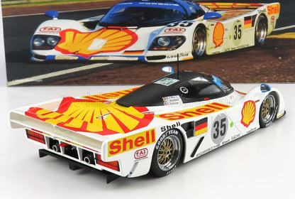 PORSCHE - DAUER 962 3.0L TURBO TEAM LE MANS PORSCHE N.º 35, 3.º puesto en las 24 Horas de Le Mans de 1994: HANS JOACHIM STUCK - THIERRY BOUTSEN - DANNY SULLIVAN - BLANCO Y AMARILLO