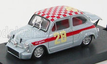FIAT - 600 ABARTH 1000 N 28 4h DI MONZA 1966 STEINMETZ - GREY RED Scale model car on Vroomi