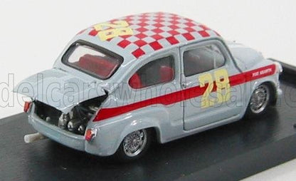 FIAT - 600 ABARTH 1000 N 28 4h DI MONZA 1966 STEINMETZ - GREY RED Scale model car on Vroomi