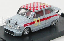 FIAT - 600 ABARTH 1000 BERLINA N 31 4h MONZA 1966 L.CELLA - GREY RED Scale model car on Vroomi