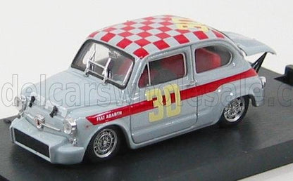 FIAT - 600 ABARTH 1000 N 30 4h DI MONZA 1966 G.BAGHETTI - GREY RED Scale model car on Vroomi