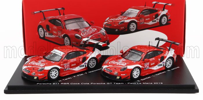 PORSCHE | 911 991 RSR TEAM PORSCHE GT COCA-COLA N 911 PETIT LE MANS 2019 P.PILET - N.TANDY - F.MAKOWIECKI + N 912 PETIT LE MANS 2018 E.BAMBER - L.VANTHOOR - M.JAMINET