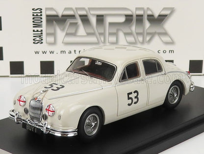 JAGUAR - MKII 3.4 LITRE N 53 2nd SIVERSTONE ANNUAL INTERNATIONAL TROPHY MEETING 1959 - WHITE
