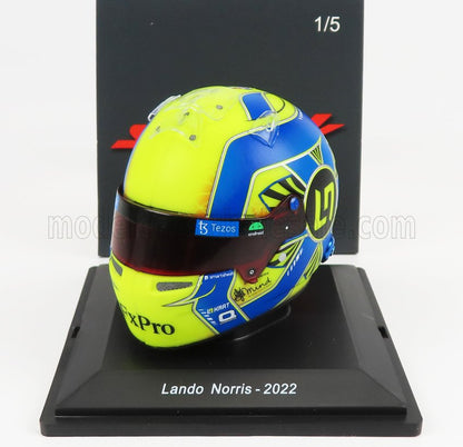 BELL HELMET - F1  CASCO HELMET MCL36 TEAM MCLAREN N 4 SEASON 2022 LANDO NORRIS - YELLOW BLUE