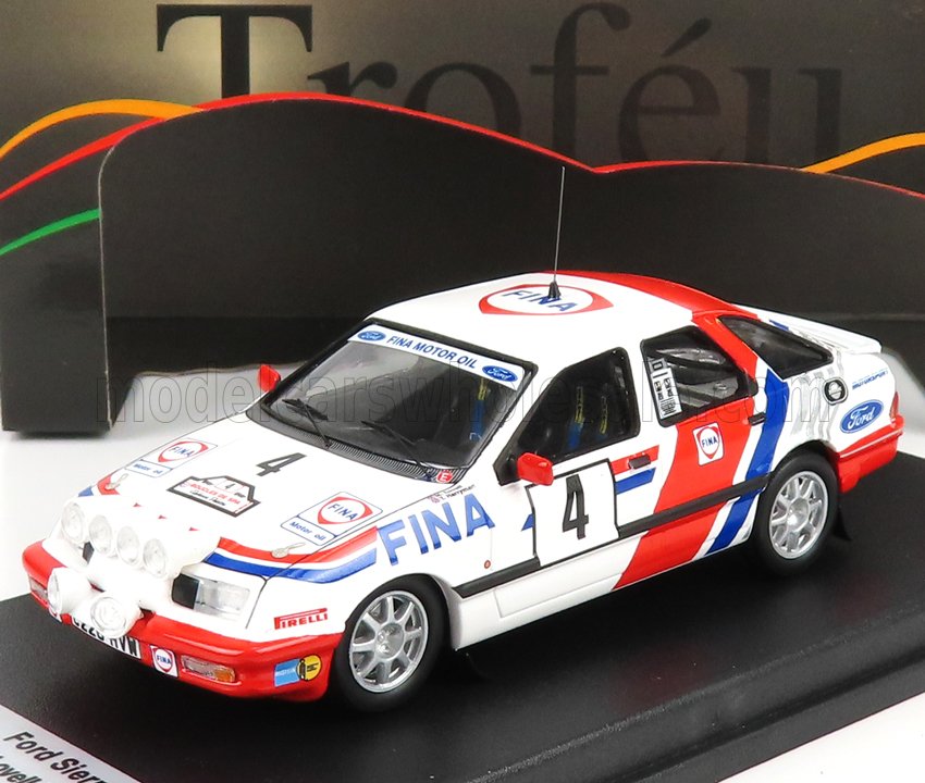Ford Sierra XR 4x4 Team Fina No. 4 Mark Lovell Terry Harryman Boucles de Spa Night Version 1988 Trofeu 1:43 scale model