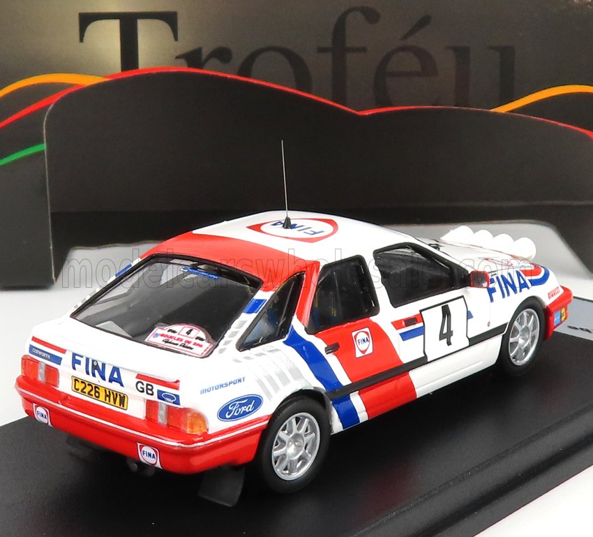 Ford Sierra XR 4x4 Team Fina No. 4 Mark Lovell Terry Harryman Boucles de Spa Night Version 1988 Trofeu 1:43 scale model - image 2