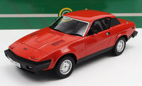 Rood Triumph TR7-schaalmodel, gedetailleerde replica van gegoten metaal bij Vroomi