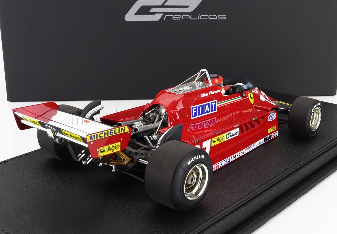 FERRARI | F1  126CK N 27 WINNER MONACO GP (WITH PILOT FIGURE) 1981 G.VILLENEUVE - CON VETRINA - WITH SHOWCASE