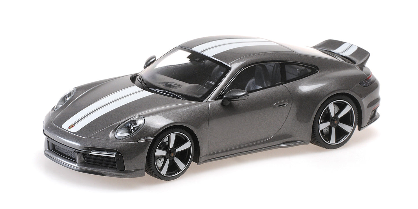 PORSCHE 911 (992) SPORT CLASSIC GREY METALLIC 2022 WITH STRIPE