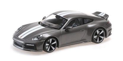 PORSCHE 911 (992) SPORT CLASSIC GREY METALLIC 2022 WITH STRIPE