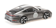 PORSCHE 911 (992) SPORT CLASSIC GREY METALLIC 2022 WITH STRIPE AND PORSCHE WRITING