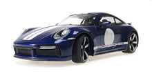 PORSCHE 911 (992) SPORT CLASSIC BLUE METALLIC 2022 WITH STRIPE AND PORSCHE WRITING