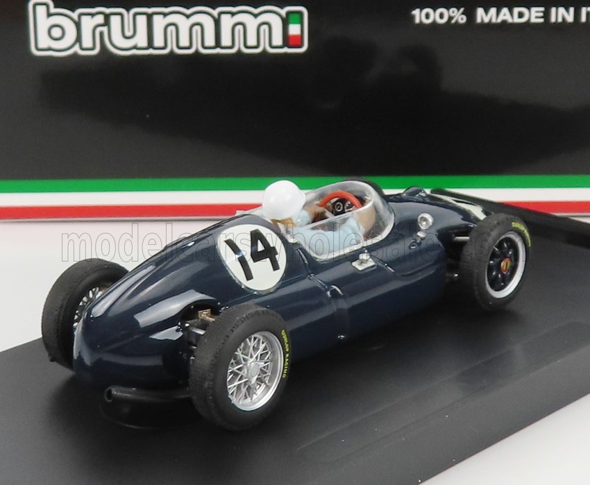 Cooper T51 No. 14 Stirling Moss Winner Italy GP 1959 with Driver Brumm 1:43 scale model - image 2