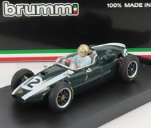 COOPER - F1 T51 CLIMAX N 12 WINNER BRITISH GP JACK BRABHAM 1959 WORLD CHAMPION - WITH DRIVER FIGURE - GREEN WHITE Scale model car on Vroomi
