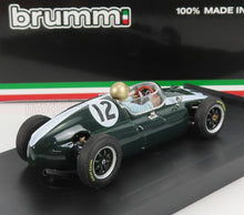 COOPER - F1 T51 CLIMAX N 12 WINNER BRITISH GP JACK BRABHAM 1959 WORLD CHAMPION - WITH DRIVER FIGURE - GREEN WHITE Scale model car on Vroomi