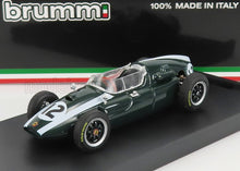 COOPER - F1 T51 CLIMAX N. 12 VINCITRICE DEL GP DI INGHILTERRA - JACK BRABHAM CAMPIONE DEL MONDO 1959 - VERDE E BIANCO - modellino in scala modellino Vroomi