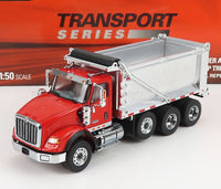 Modellino in scala 1:50 camion ribaltabile rosso della serie Transport, disponibile su Vroomi