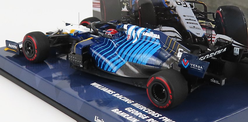 WILLIAMS | F1 FW43B MERCEDES M12 EQ POWER+ TEAM WILLIAMS RACING N 63 BAHRAIN GP 2021 GEORGE RUSSELL