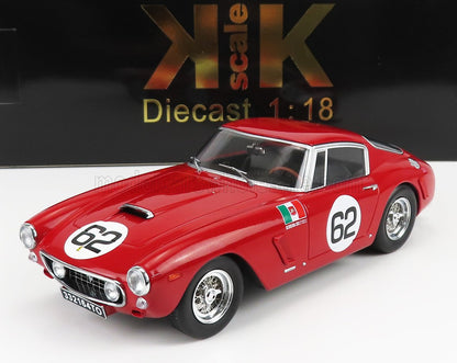 Red 1:18 scale diecast classic race car model with number 62, available on Vroomi