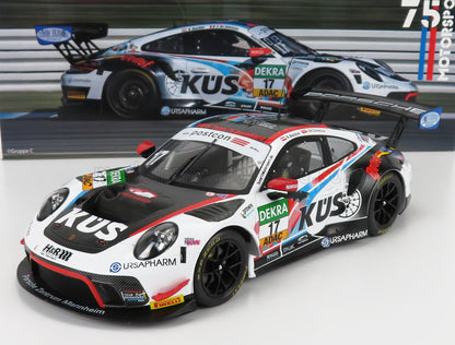 PORSCHE - 911 991-2 GT3 R TEAM KUES 75 BERNHARD N 17 ADAC GT MASTERS HOCKENHEIM 2020 K. BACHLER - S. DE SILVESTRO - HOMENAJE A STEFAN BELLOF - NEGRO, BLANCO Y ROJO