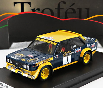 FIAT - 131 ABARTH OLIO FIAT N 1 WINNER RALLY NEW ZEALAND (AFTER FRONT DAMAGE) 1977 F.BACCHELLI - F.ROSSETTI - YELLOW BLUE