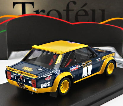 FIAT - 131 ABARTH OLIO FIAT N 1 WINNER RALLY NEW ZEALAND (AFTER FRONT DAMAGE) 1977 F.BACCHELLI - F.ROSSETTI - YELLOW BLUE