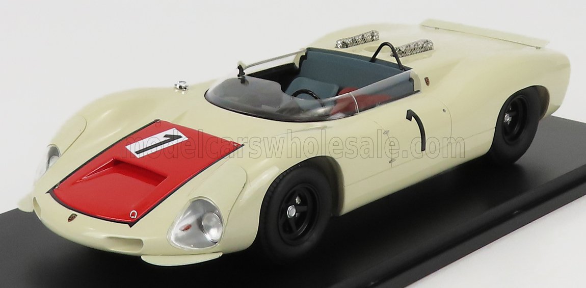 Porsche 910-8 Bergspider No. 1 1967 White Red Matrix Scale Models 1:18 scale model
