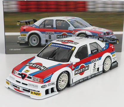 ALFA ROMEO - 155 V6 TI MARTINI RACING N. 8 DTM ITC 1995 NICOLA LARINI - BIANCO ROSSO BLU modellino in scala modellino Vroomi