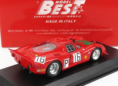 ALFA ROMEO - 33.2 N 16 NURBURGRING 1968 I.GIUNTI - N.GALLI - RED GREEN