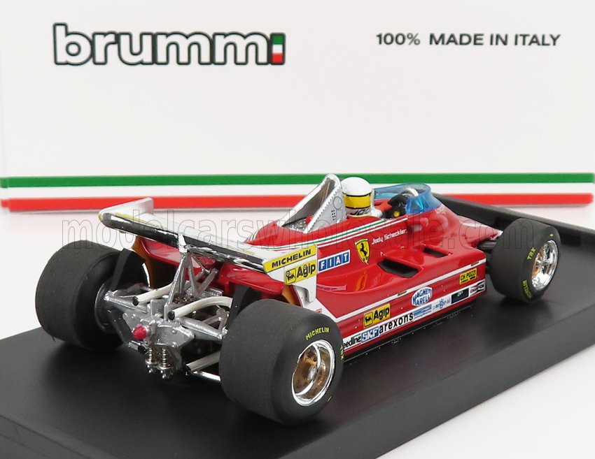 FERRARI - F1 312T5 N 1 MONACO GP 1980 JODY SCHECKTER - WITH DRIVER FIGURE - RED Scale model car on Vroomi