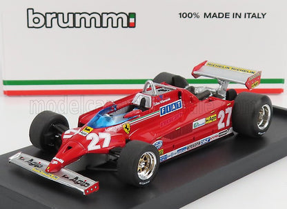 FERRARI - F1 126CK TURBO N. 27 VINCITRICE DEL GP DI MONACO 1981 GILLES VILLENEUVE - ROSSO modellino in scala modellino Vroomi