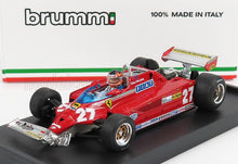 FERRARI - F1 126CK TURBO N 27 GP CANADA MONTREAL 1981 ALETTONE DANNEGGIATO DAL GIRO (LAP) 39 AL 54 GILLES VILLENEUVE - WITH DRIVER FIGURE - RED Scale model car on Vroomi