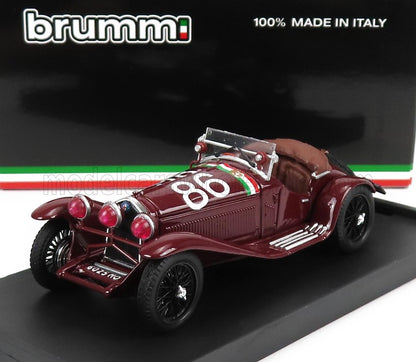 ALFA ROMEO - 1750 GS SPIDER N 86 3rd MILLE MIGLIA 1930 G.CAMAPARI - A.MARINONI - BORDEAUX Scale model car on Vroomi