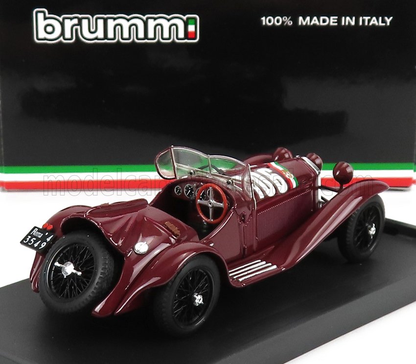 ALFA ROMEO - 2300 SPIDER N 106 WINNER MILLE MIGLIA 1932 B.BORZACCHINI - A.BIGNAMI - BORDEAUX Scale model car on Vroomi