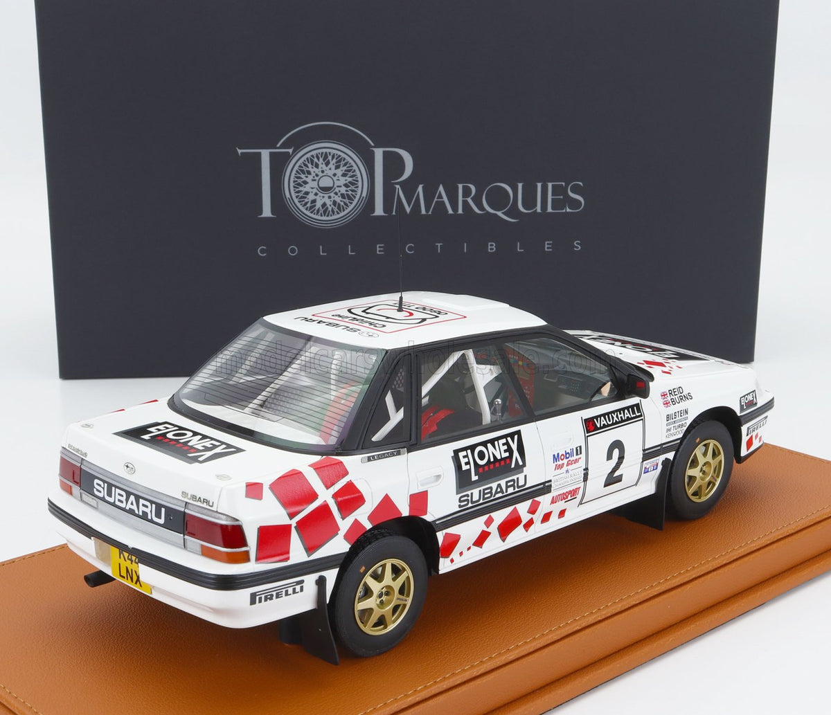 Subaru Legacy RS No. 2 Winner British Rally Richard Burns Robert Reid 1993 with Showcase Topmarques 1:18 scale model - image 2