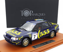 SUBARU | LEGACY RS N 7 WINNER RALLY NEW ZEALAND 1993 COLIN McRAE - DEREK RINGER - CON VETRINA - WITH SHOWCASE
