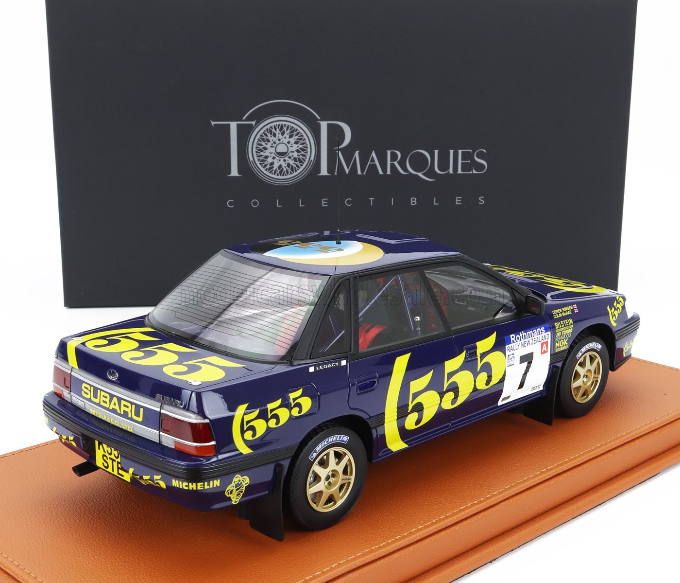 Subaru Legacy RS No. 7 Winner Rally New Zealand Colin McRae Derek Ringer 1993 with Showcase Topmarques 1:18 scale model - image 2
