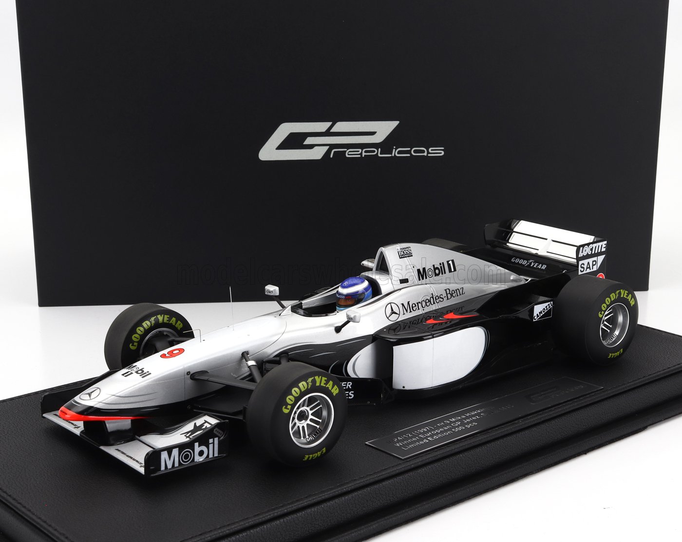 McLAREN | F1  MP4/12 MERCEDES N 9 WINNER EUROPEAN GP (with driver figure) 1997 MIKA HAKKINEN