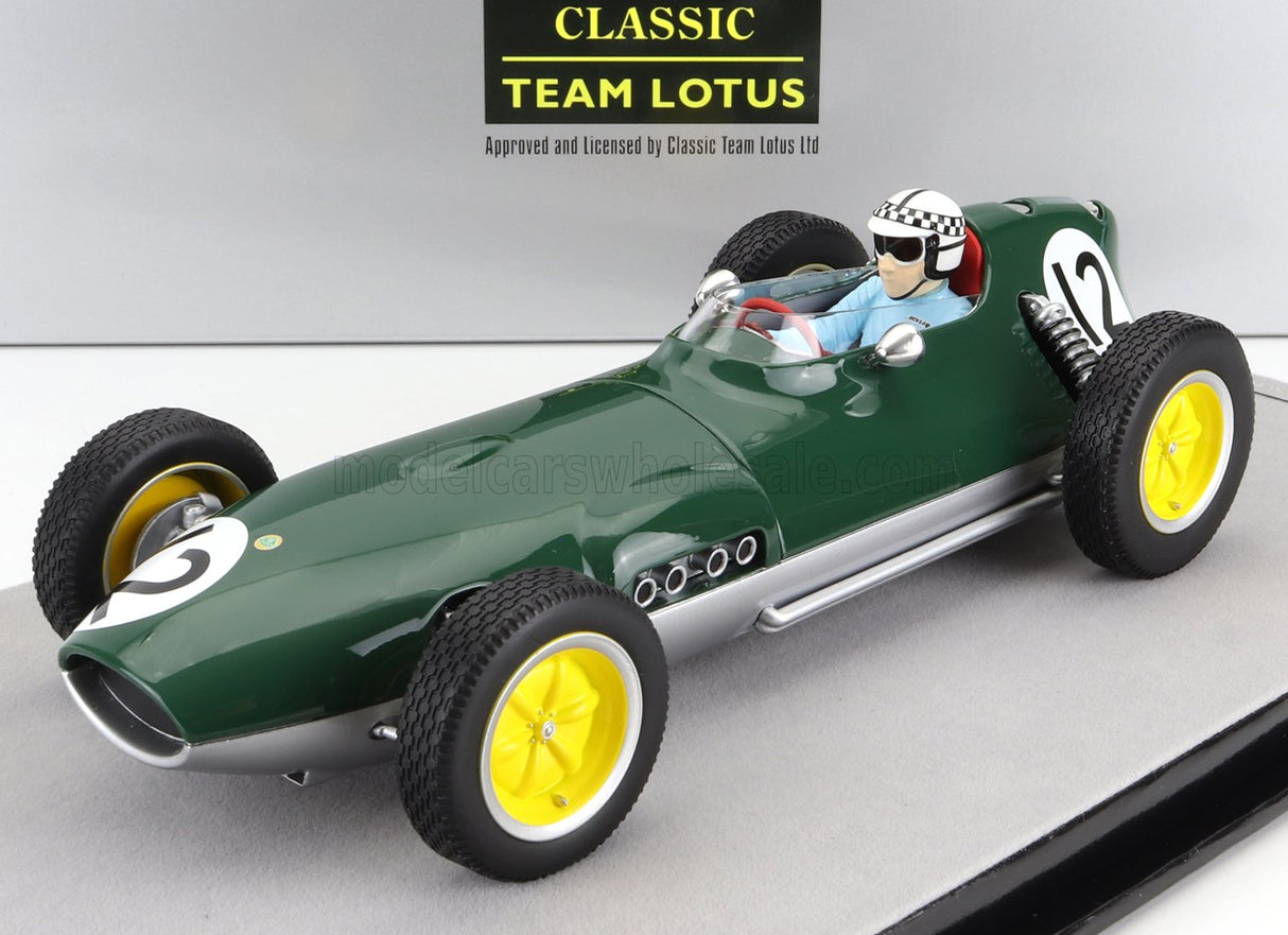 LOTUS | F1  16 N 12 DUTCH GP  (with pilot figure) 1959 INNES IRELAND | BRITISH RACING GREEN SILVER