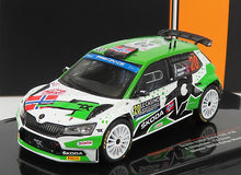 SKODA - FABIA RALLY2 EVO N 20 RALLY MONTECARLO 2022 A.MIKKELSEN - E.TORSTEIN - GROEN WIT ZWART