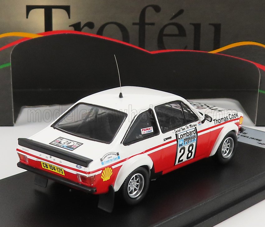 Ford Escort MkII No. 28 Sarel van der Merwe Franz Boshoff Rally RAC Lombard 1980 Trofeu 1:43 scale model - image 2