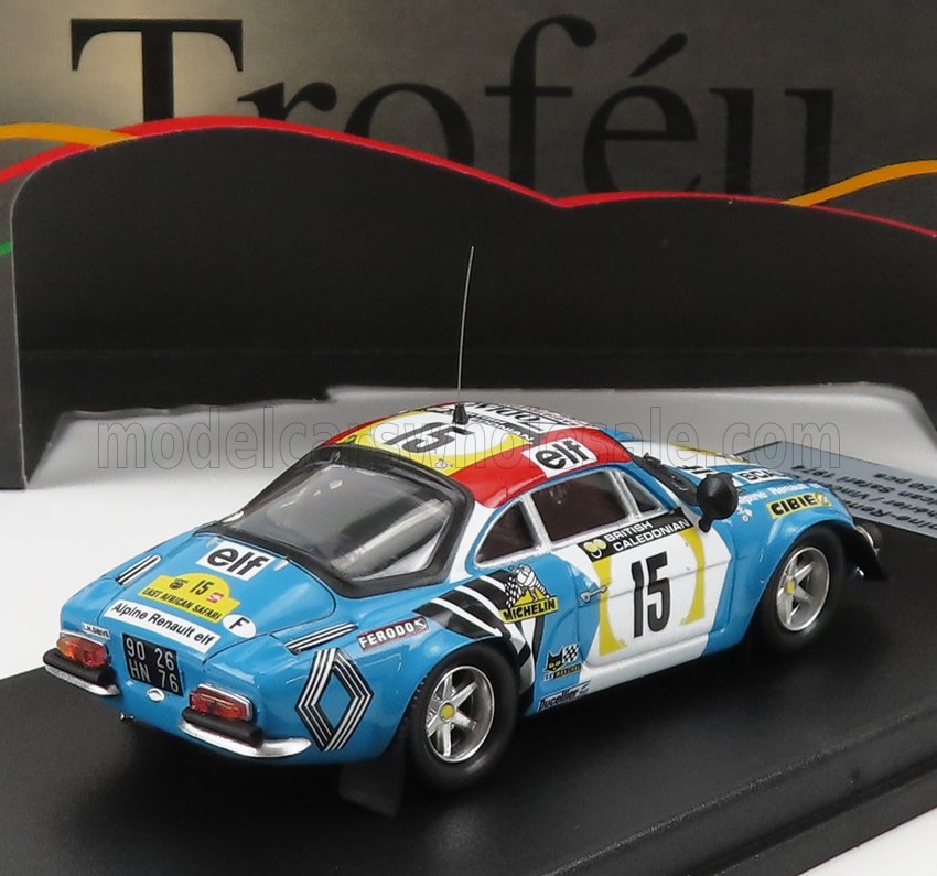 1:43 scale model Alpine Renault rally car with racing livery, now available to order online