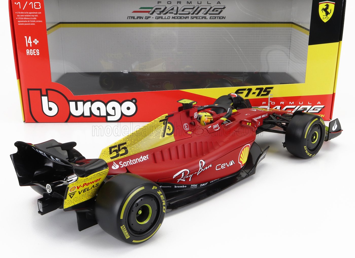 FERRARI | F1-75 SCUDERIA FERRARI N 55 4th MONZA GP ITALY 2022 CARLOS SAINZ - FULL EXCLUSIVE CARMODEL